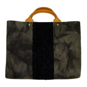 a.un 絞りBag 柿渋染A4トートバッグ