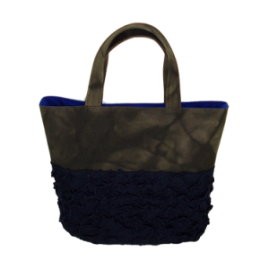 a.un 絞りBag 柿渋染オーバルS